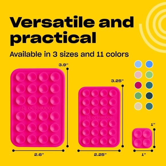 Classic - Silicone Suction Phone Case Adhesive Mount - Hands-Free, Strong Grip H - Picture 6 of 10